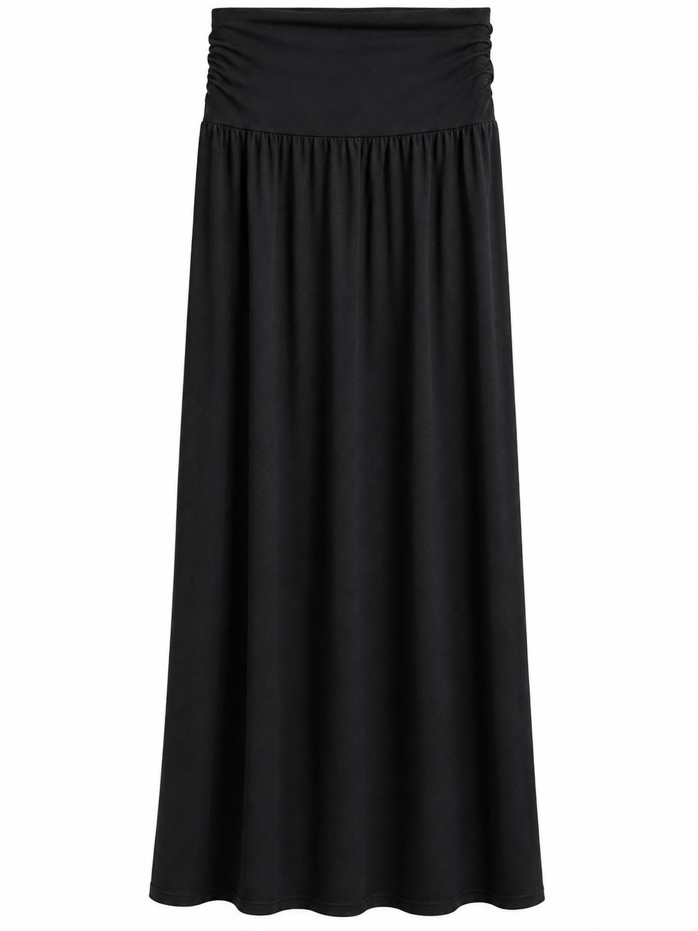 Apt. 9 Black Women’s Maxi Skirt Pull-On Stretch Jersey Knit Size Medium